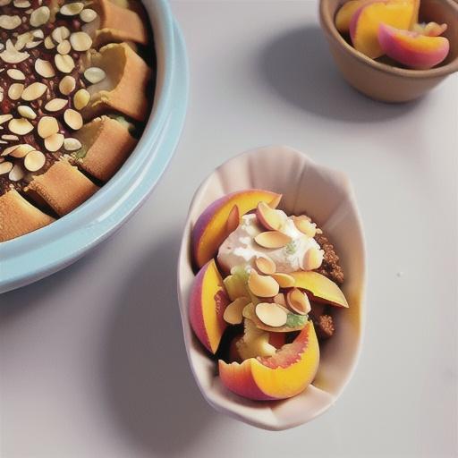 Five-Ingredient Peach-Almond Dump Cake