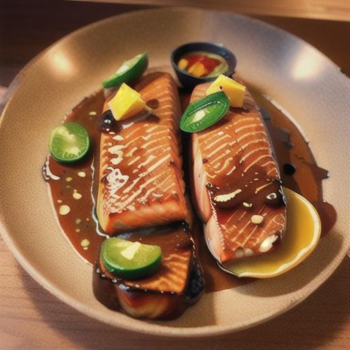 Salmon with Brown Sugar and Bourbon Glaze