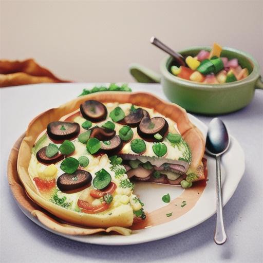 Mixed mushroom, bacon and herb frittata