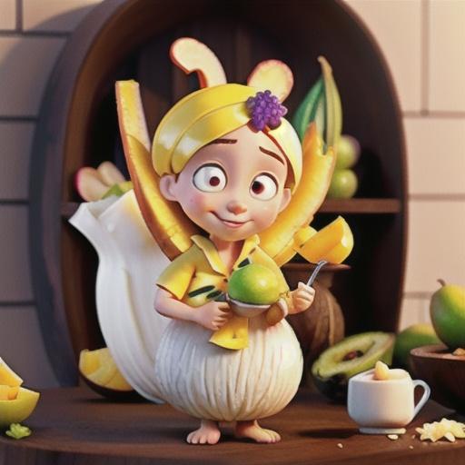 Coconut pudding with mango and lychees