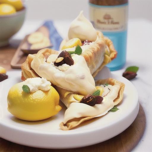 Lemon ricotta strudel