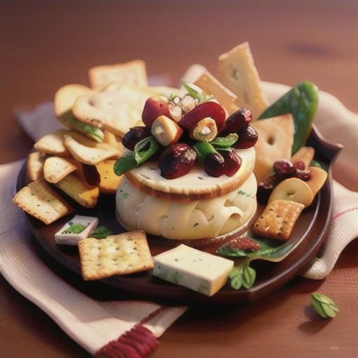 Camembert with Cranberry Caramelized Onions