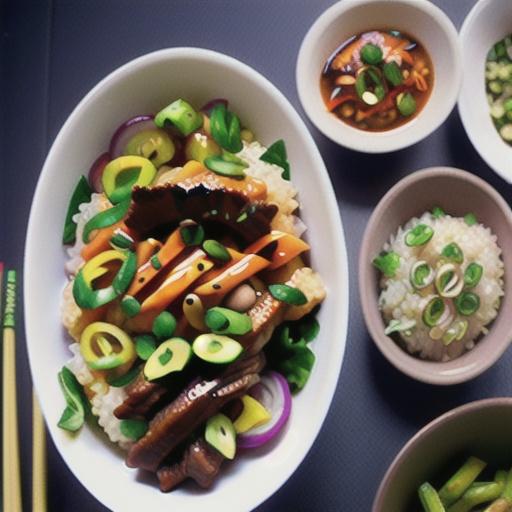 Korean pulled beef bowl