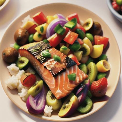 Salmon with Fruit Salsa