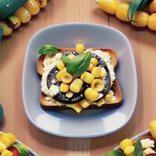 Corn and Ricotta Bruschetta