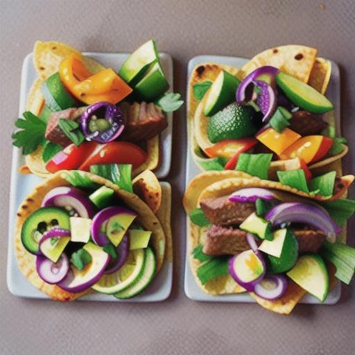 Healthy taco recipe with beef