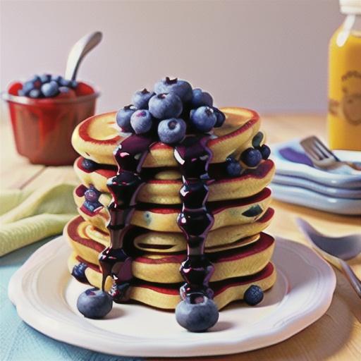 Blueberry pancakes