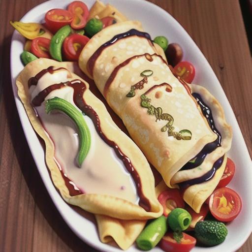 Cheesy Vegetable Crepes