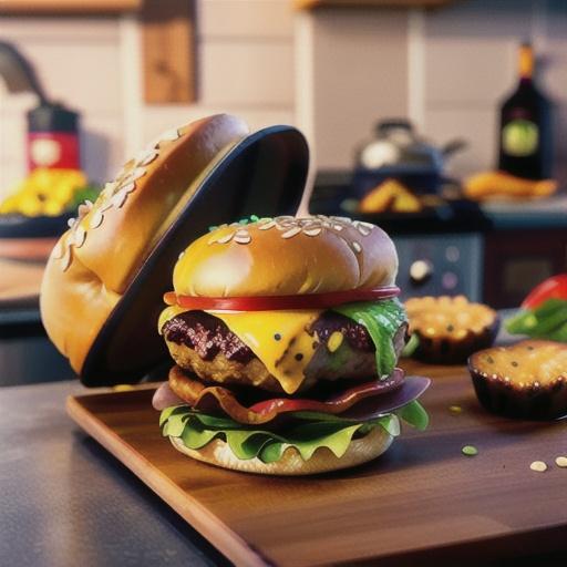 Air Fryer Hamburgers