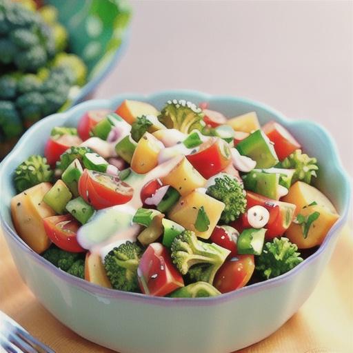 Skinny Broccoli-Ranch Potato Salad