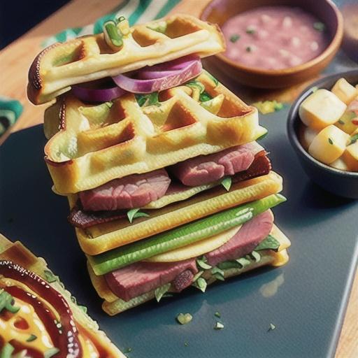 Corned beef and mustard jaffles
