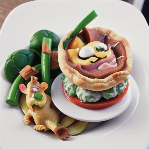 Ham, egg and spinach pies