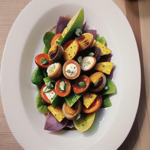 Scotch quail egg salad