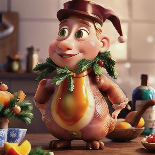 Brandy, rosemary and apricot-glazed ham