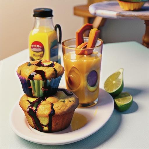 Orange-craisin muffins