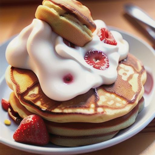 Strawberry-Yogurt Pancakes (White Whole Wheat Flour)