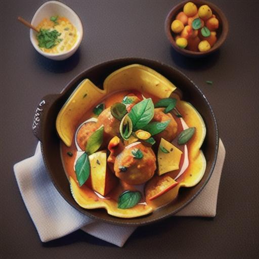 Massaman meatball curry