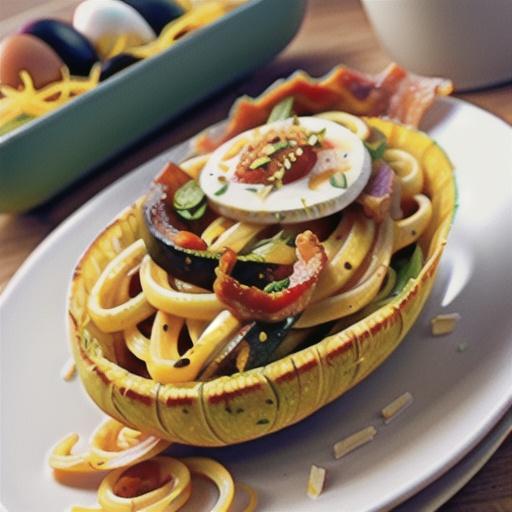 Keto Spaghetti Squash Carbonara