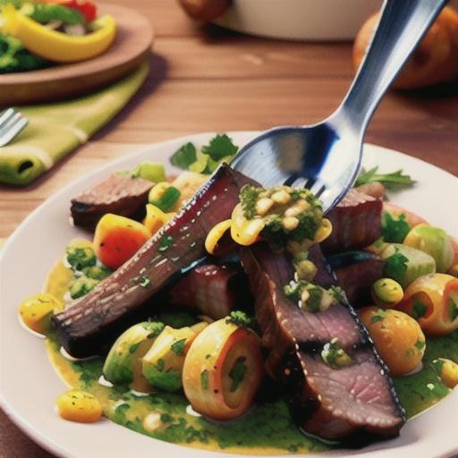 Asado with chimichurri