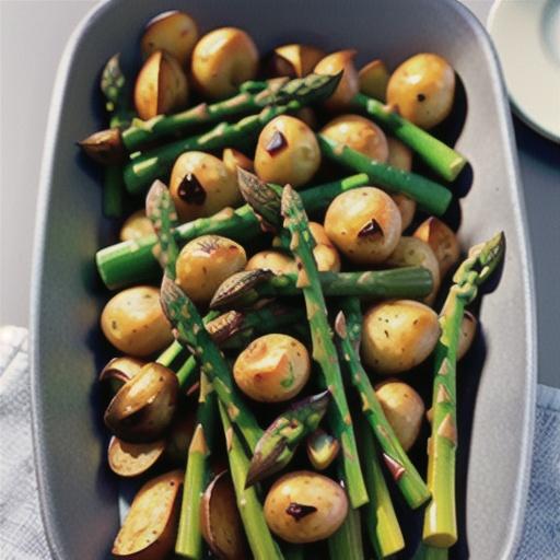 Grilled Asparagus and New Potatoes