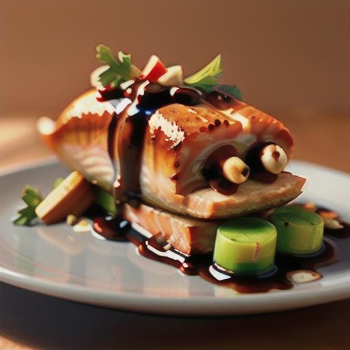 Simple Salmon with Balsamic Sauce