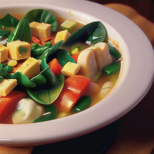 Dandelion Greens and Tortellini Soup
