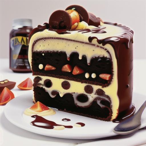 Chocolate 'soup' cake