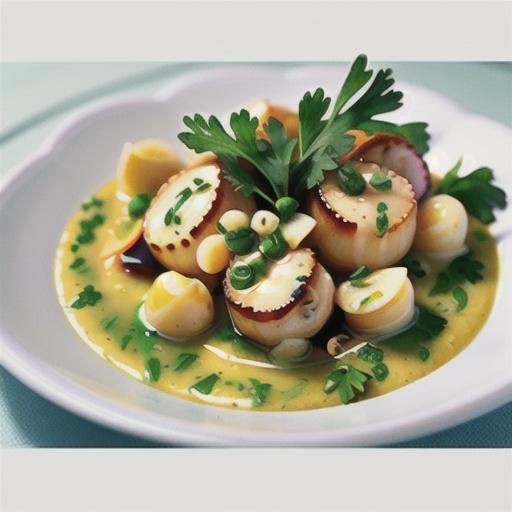 Bay Scallops with Garlic Parsley Butter Sauce