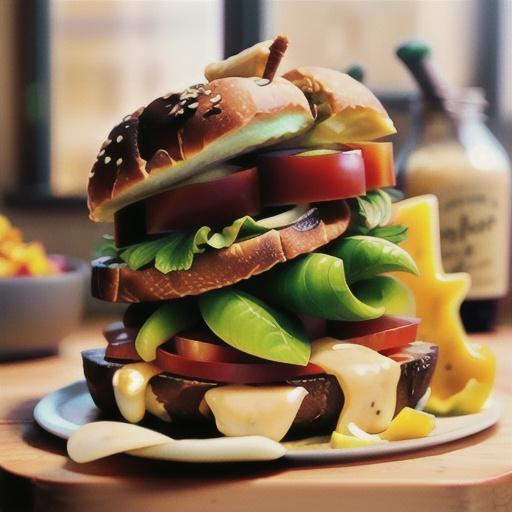 Cheese and Veggie Sandwiches