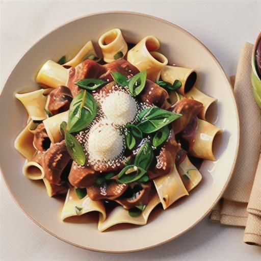 Pappardelle with Bolognese sauce