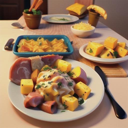 Ham and Cheesy Potato Dinner