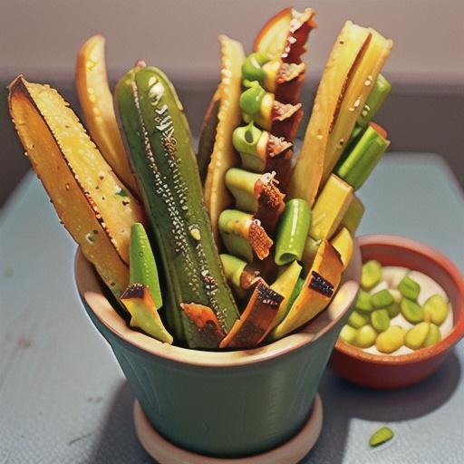 Air Fryer Spicy Dill Pickle Fries