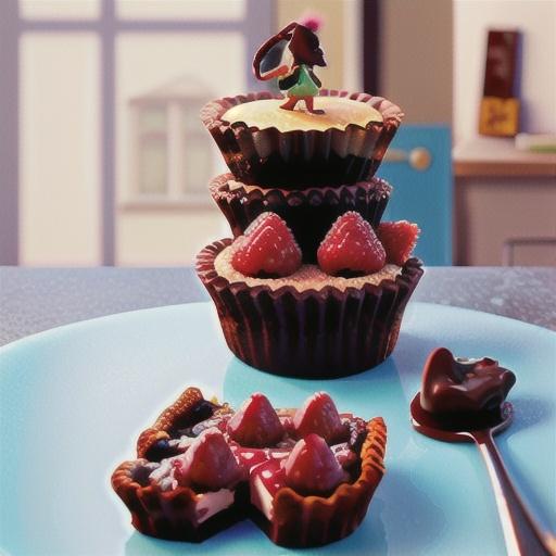 Vegan Raspberry Chocolate Tarts