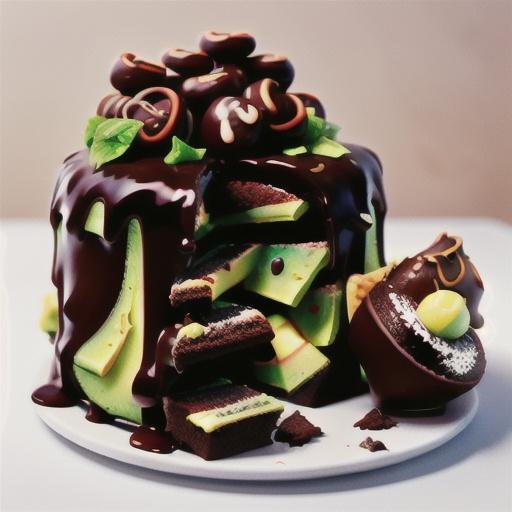 Chocolate avocado cake