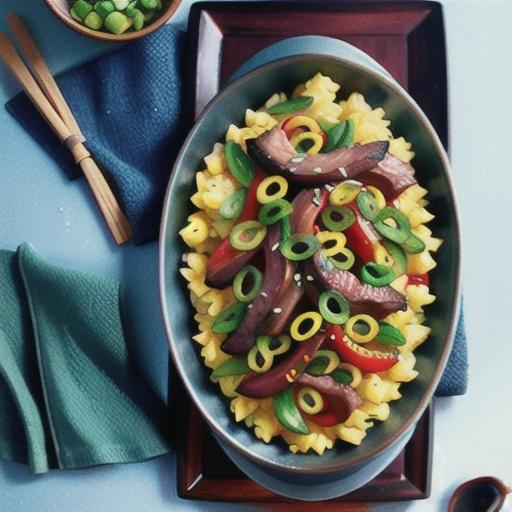 Mongolian lamb stir-fry