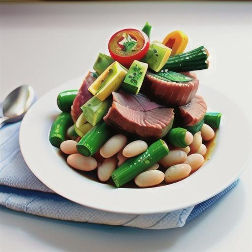 White beans and summer vegetables