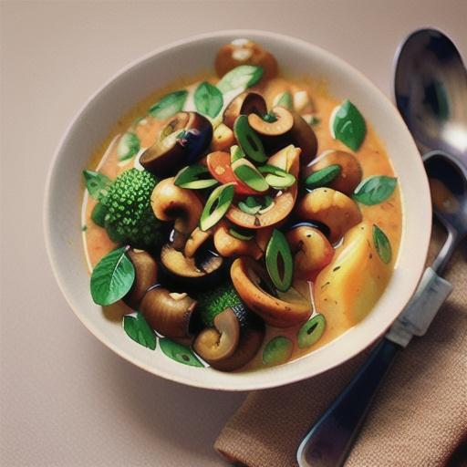 Kashmiri mushroom curry