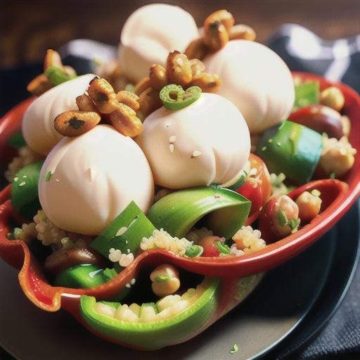 Stuffed Red Pepper with Quinoa and Chickpeas