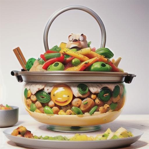 Pork and capsicum hotpot