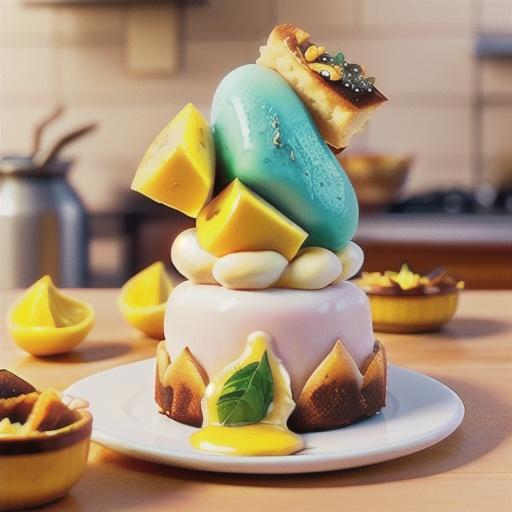 Lemon custard brulee vol-au-vents recipe