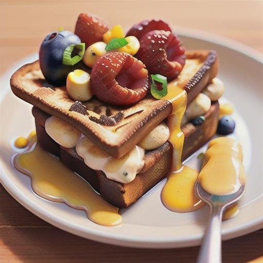 Stuffed French Toast Strata with Orange Syrup