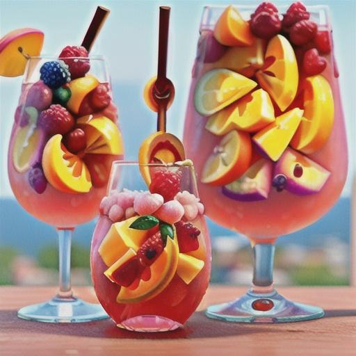 Raspberry Peach Rosè Sangria