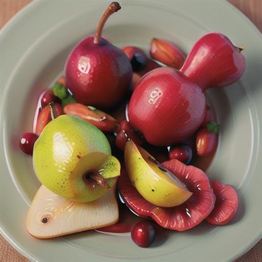Blushing Cranberry Pears