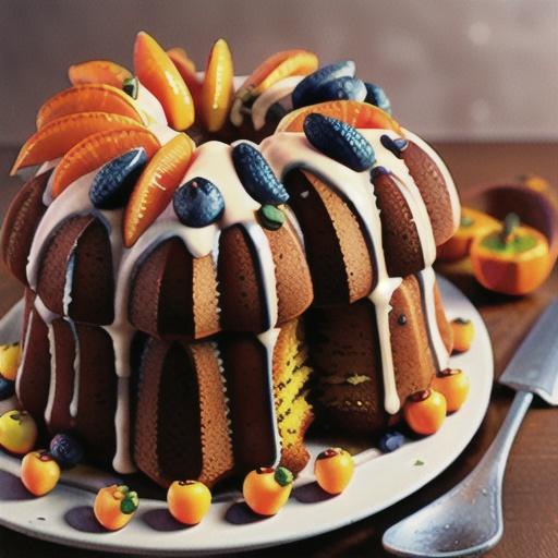 Orange-Spice Bundt Cake with Ground Cherries