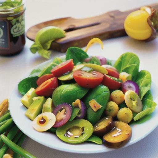Garden salad with vinaigrette