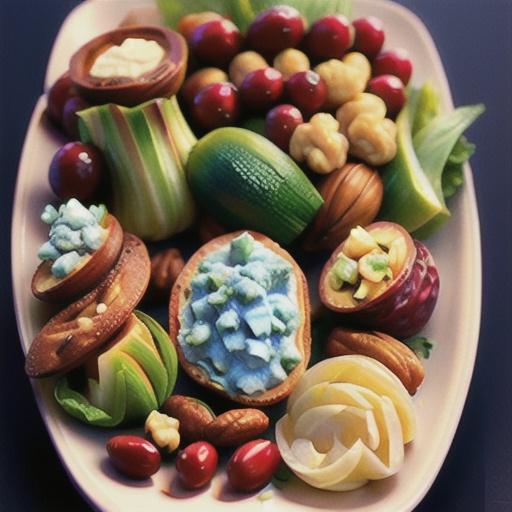 Easy Endive, Cranberry, Walnut Appetizers