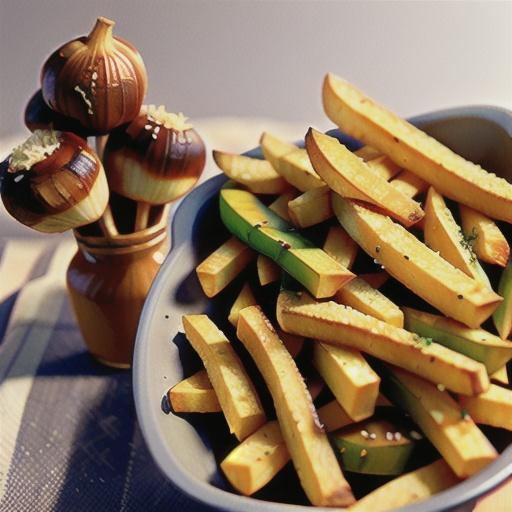 Oven-Baked Garlic and Parmesan Fries