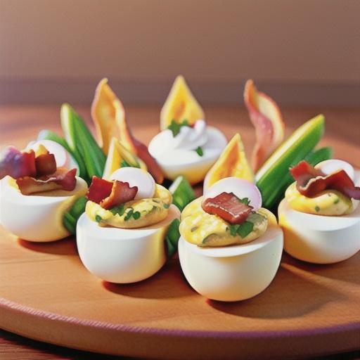 Sour Cream and Bacon Deviled Eggs