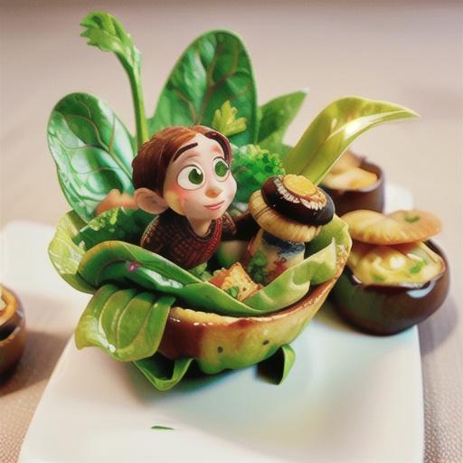 Hoisin mushroom and chicken lettuce cups