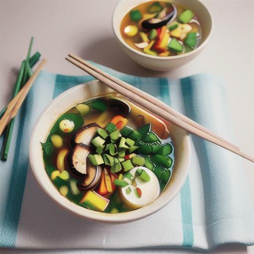 15-minute miso noodle soup